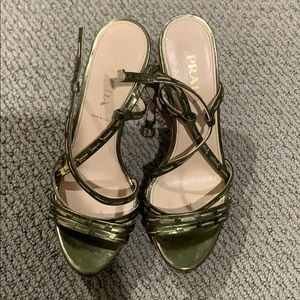 Prada Green Sandals